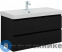 картинка Тумба под раковину Aquanet Вега 2.0 100 черный (337951)