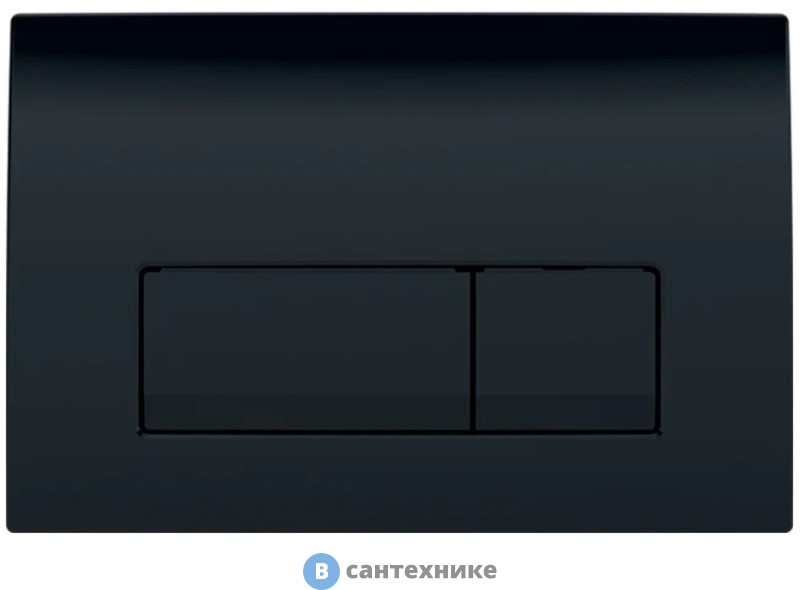 Клавиша смыва Geberit Delta50 115.119.DW.1 для двойного смыва, чёрный