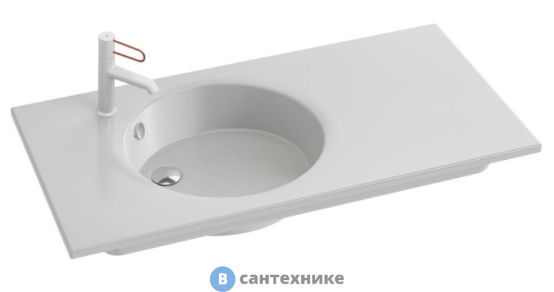 Раковина Jacob Delafon ODEON RIVE GAUCHE EXAU112-Z-00 с гладкой нижней поверхностью /100/