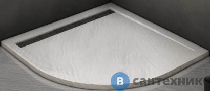 картинка Душевой поддон WELTWASSER WW TRR 90 STONE-WT Белый 900х900х30 мм