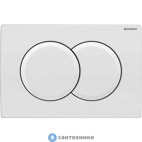 Смывная клавиша Geberit 115.107.11.1 Delta01, для двойного смыва: альпийский белый