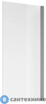 картинка Шторка на ванну STWORKI Стокгольм GV-861 MT 85х150 см, профиль хром матовый (449646)