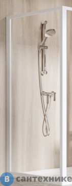 картинка Стенка для душа Ravak PSS-90 белая+Грапе (94070100ZG)