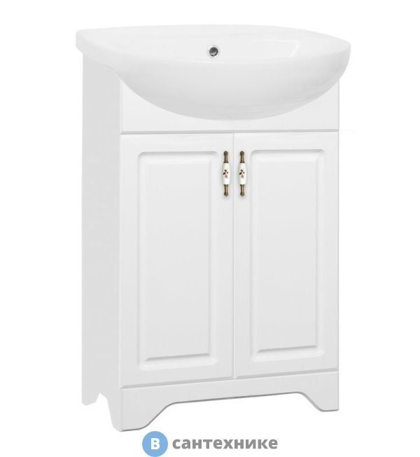 Тумба под раковину Style line Олеандр-2 55 белый (4650134471731)