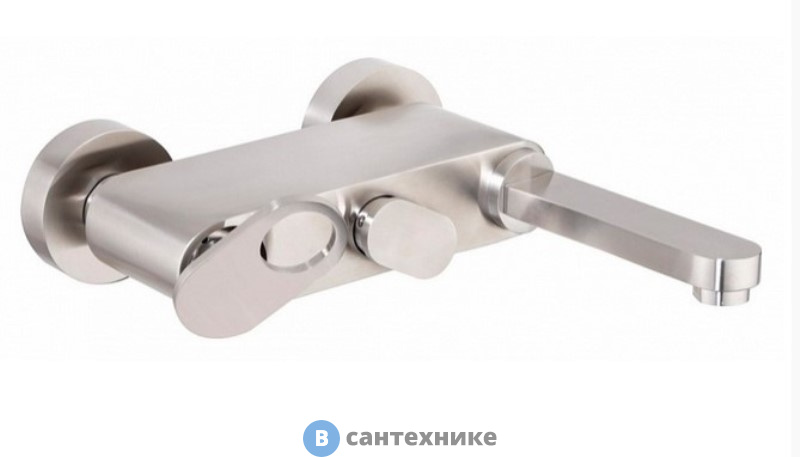 Смеситель Cezares BUTTERFLY-VM-04 для ванны и душа однорычажный, сатин