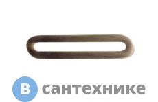 Декоративная накладка BelBagno BB39-T-BRN на отверстие перелива для ванны, бронза