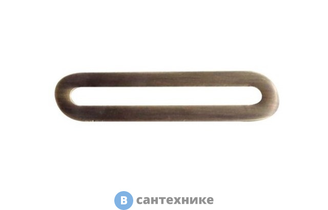 Декоративная накладка BelBagno BB39-T-BRN на отверстие перелива для ванны, бронза