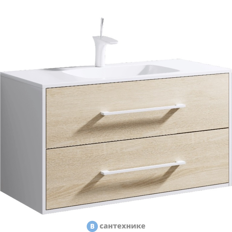 Тумба под раковину Aqwella CORSICA 97,5 MAI0110 (подвесная, дуб сонома)