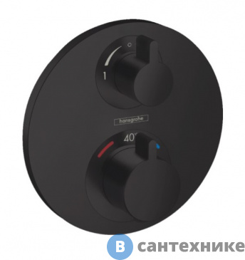 картинка Смеситель Hansgrohe Ecostat S 15758670 терм. с з/п вент., без внутренней части