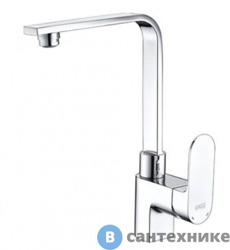 картинка Смеситель WasserKRAFT Dinkel 5807 для кухни с поворотным изливом латунь, хромоникелевое покрытие