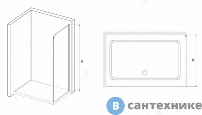 картинка Боковая панель для ограждения 90*200 RGW Z-15 хром/прозрачное/8 мм (TO-15) (03221509-11)