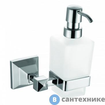 картинка Дозатор AZARIO ALTRE для жидкого мыла стеклянный, хром (AZ-96012)