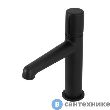картинка Смеситель BelBagno UNO UNO-LVM-NERO для раковины с донным клапаном, чёрный