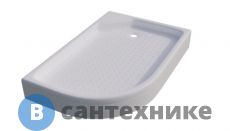 Душевой поддон Тритон ПД17 120х80 1/4 круга, низкий, правый (ПД17) без сифона