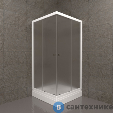 картинка Душевое ограждение Тритон Вельвет-К 90*90 А (сифон D90) (DK358)