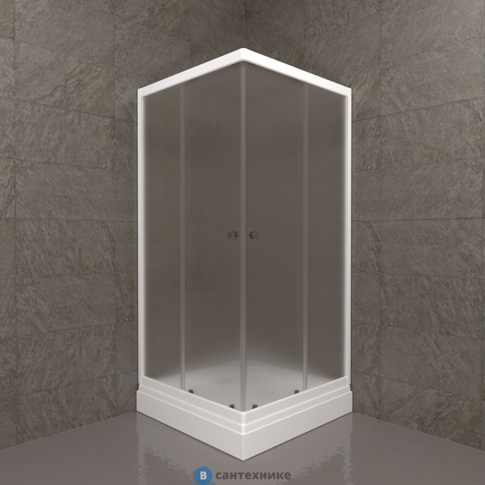 Душевое ограждение Тритон Вельвет-К 90*90 А (сифон D90) (DK358)