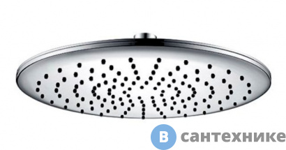 картинка Верхняя душевая насадка WasserKRAFT A030 хромоникелевое покрытие, ABS-пластик