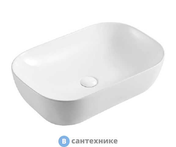 Раковина AZARIO AZ-2143 SP накладная 505*405*140 глянец белая