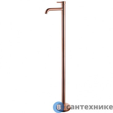 картинка Смеситель ABBER Wasser Kreis AF8140RG напольный для раковины, розовое золото