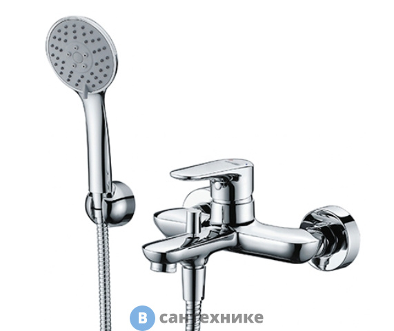 Смеситель WasserKRAFT Vils 5601 для ванны с коротким изливом латунь, хромоникелевое покрытие