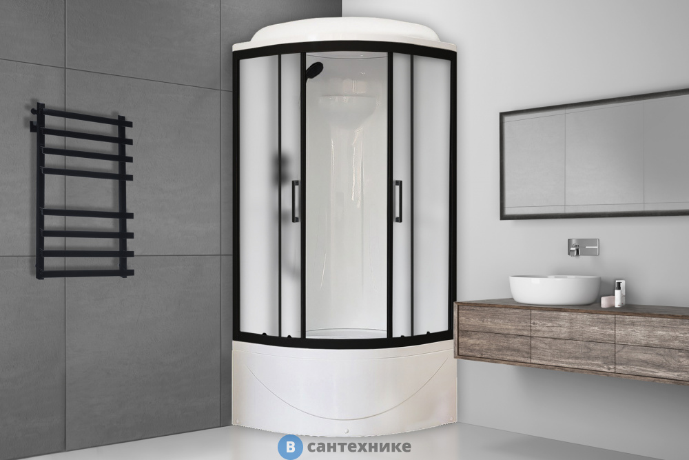 Душевая кабина Royal Bath RB 90BK1-M-BL 900x900x2170 (матовое) (RB90BK1-M-BL)