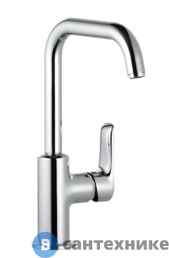 картинка Смеситель Kludi 340240575 PURE&SOLID однорычажный на умывальник, управление сбоку, без донн.клапана