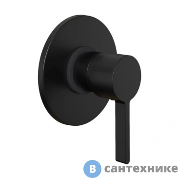 картинка Смеситель Paini Brera 74PZ690 для душа встраиваемый, чёрный матовый PVD