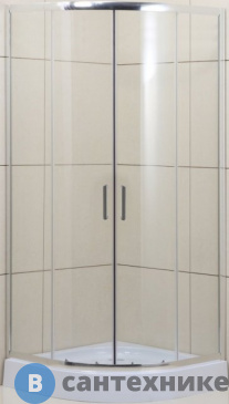 картинка Душевой уголок BelBagno UNO-195-R-2-100-C-Cr (1000x1000x1950) без поддона