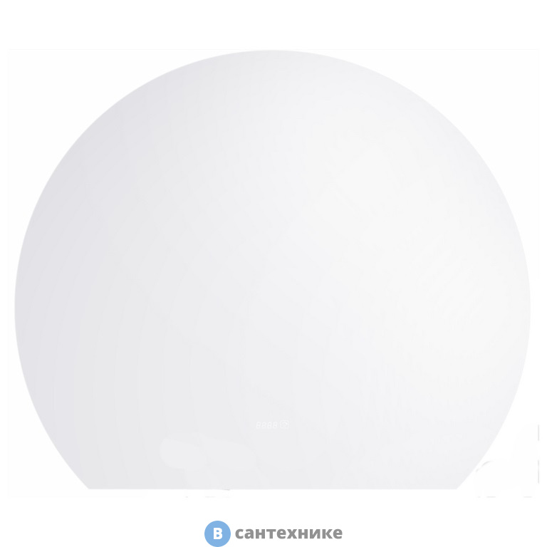 Зеркало Orans BC-9013 с подсветкой,часы, антизапотевание (1000x800x300)