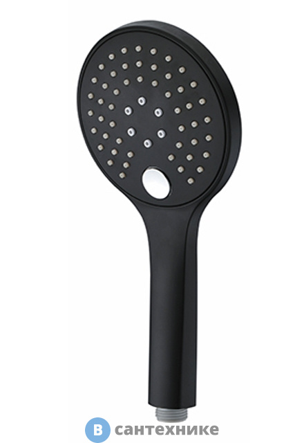 Лейка для душа WasserKRAFT A078 3-функциональная ABS-пластик, покрытие Soft-touch