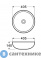 картинка Раковина AZARIO AZ-3216 SP накладная 405*405*140 мм