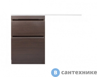 картинка Тумба под раковину Style line Даллас 120, Люкс венге, напольная PLUS (2000949095752)