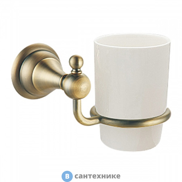 Стакан AZARIO ELVIA керамический, бронза (AZ-91106Q)