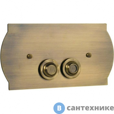 картинка Кнопка для смыва Boheme 651 для инсталляции, латунь bronze