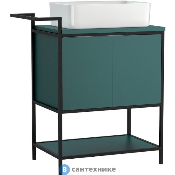 Тумба под раковину Cersanit BOTANIQUE 80 напольная, зелёный (63014)
