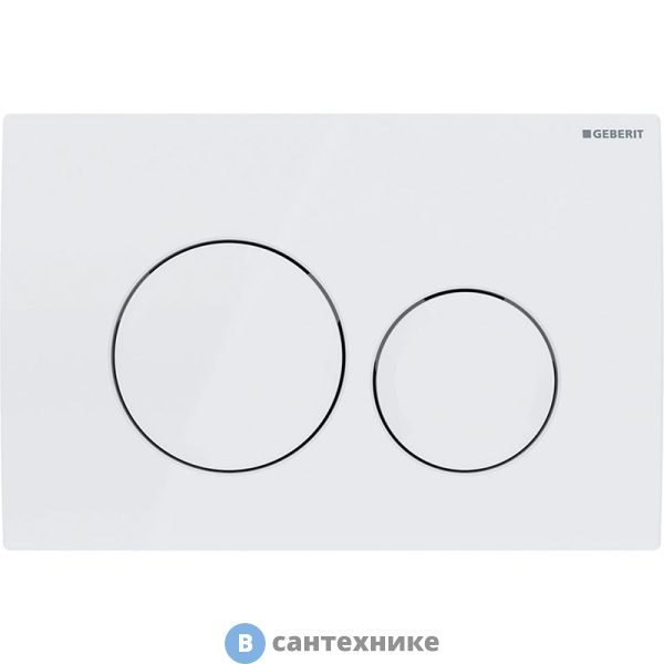 Смывная клавиша Geberit Delta 20 115.127.11.1 двойной смыв, альпийский белый
