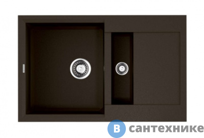 картинка Кухонная мойка OMOIKIRI Sakaime 78-2-DC темный шоколад (4993198)