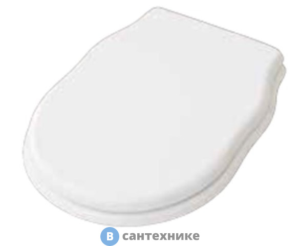 Сиденье Artceram HERMITAGE для унитаза цвет белый с микролифтом, шарниры бронза (HEA005 01 72)
