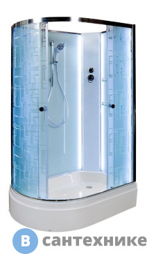 картинка Душевая кабина Deto ЕМ2712 R N LED (120х80х208 см)