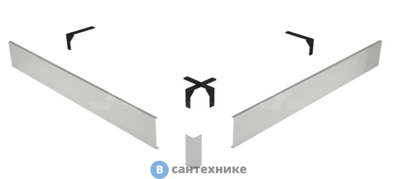 Экран для поддона RGW N/ST-01 W 80*80 (50231588-01)