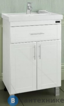 картинка Тумба под раковину СанТа Дублин-60 1 ящ напол. ум. Фостер 60 (223003)