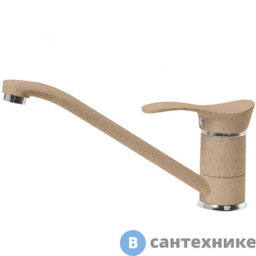 картинка Смеситель АкваГранитЭкс С-1040 пес. (302) для кухни