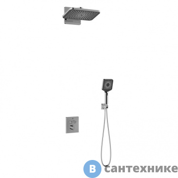 картинка Душевой комплект Vincea Inspire VSFW-3I21MT4CH встраиваемый, термостатический, двухрежимный, хром