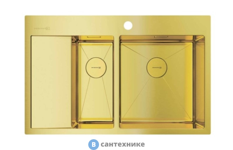 Кухонная мойка OMOIKIRI Akisame 78-2-LG-R (4973088)