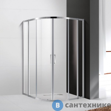 картинка Душевой уголок Cezares MOLVENO-R-22-90+20-C-Cr-IV 1100x1100x1950, без поддона