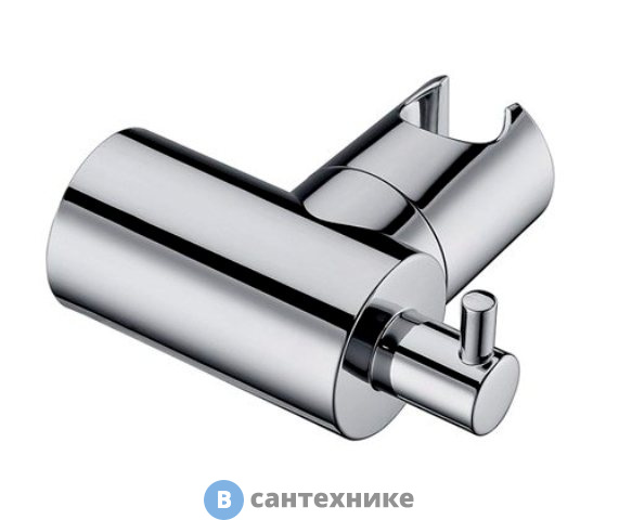 Настенный держатель лейки WasserKRAFT A013 с крючком, поворотный хромоникелевое покрытие