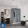 картинка Душевая кабина Niagara NG-6912GQR black (1200х800х2100)