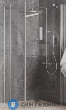 картинка Душевое ограждение Paini Cox 78CR9090 90х90 см, квадратное, распашное, универсальное, хром, без поддона