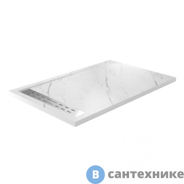 картинка Душевой поддон WasserKRAFT Rhin 44T36 1400*900*40, искусственный камень, белый, без сифона