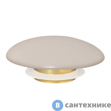 картинка Накладка на слив для раковины ABBER AC0014MBE бежевая матовая, керамика